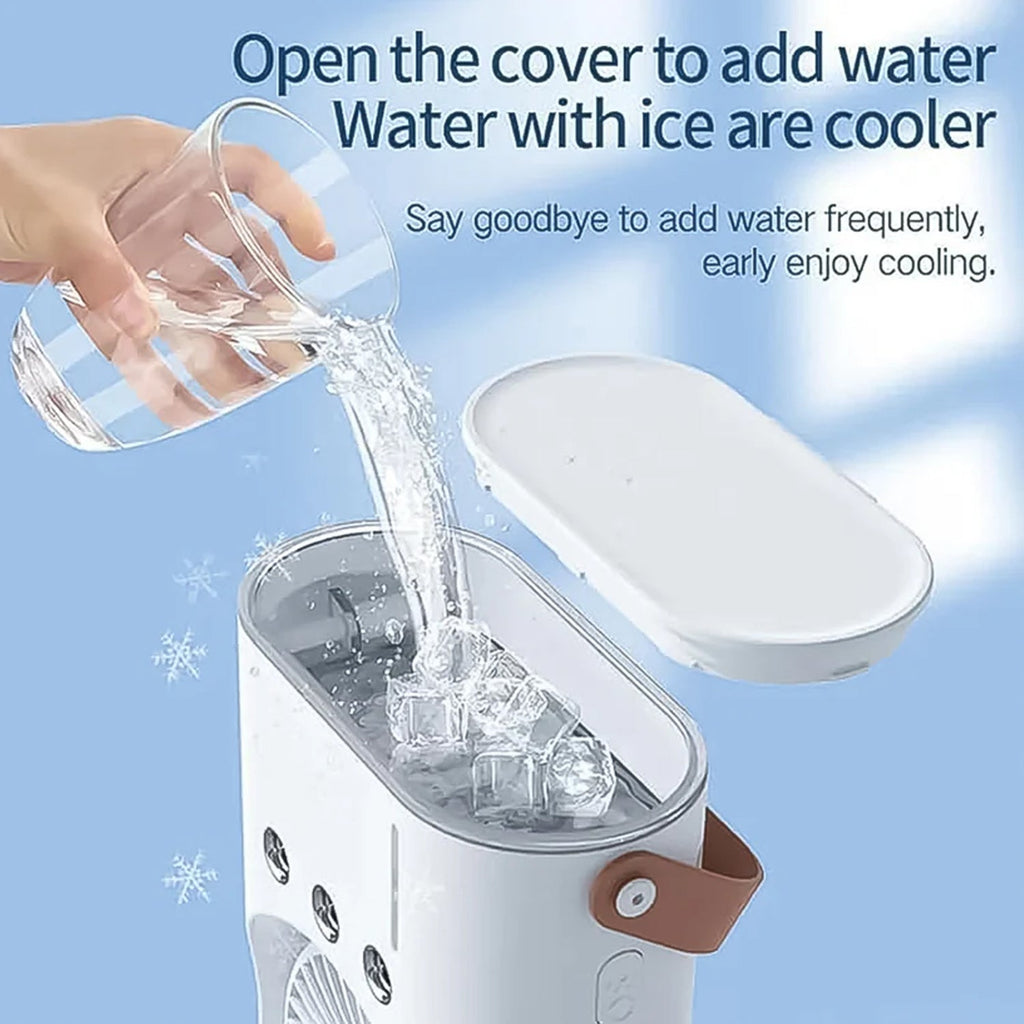 Electric Fan Desktop Double-head Powerful Air Cooler (1 Pc With Remote)