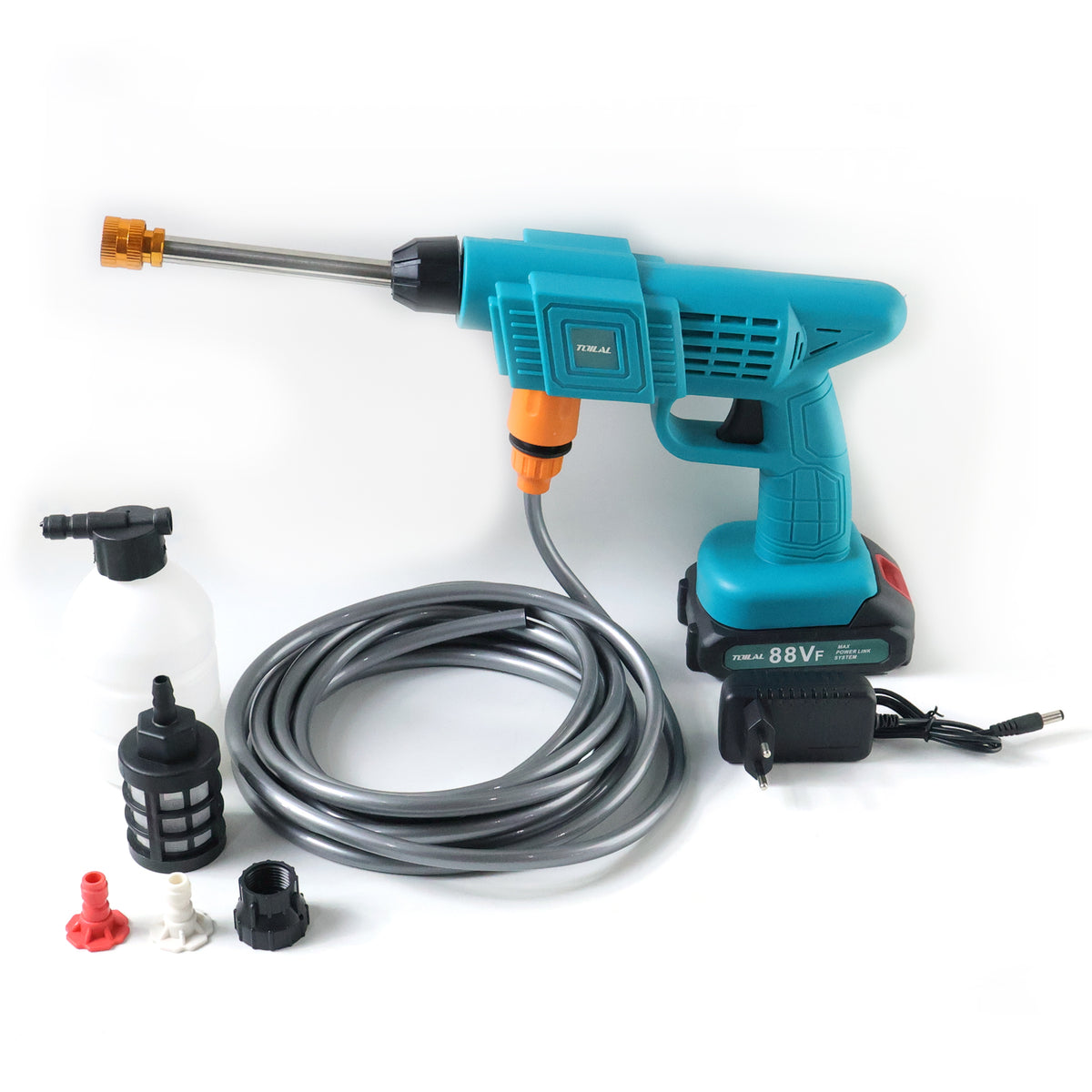 88vf Car Washer Gun Wireless High Pressure Washer Water Spray Gun (1 Set)