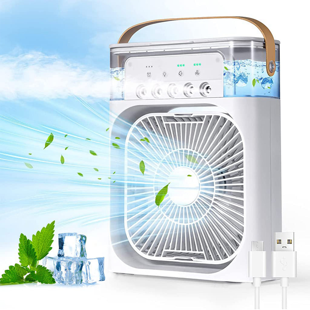 Portable Air Conditioner Fan 7 Color Changing Light